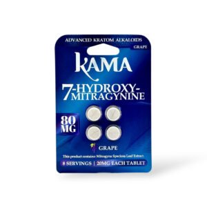 Kama 7-Hydroxymitragynine Chewable Tablets Grape 20mg Per Tablet