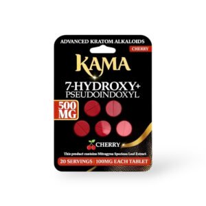 Kama 7 Hydroxy + Pseudoindoxyl Chewable Tablets Black Cherry 100mg Per Tablet