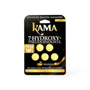 Kama 7 Hydroxy + Pseudoindoxyl Chewable Tablets Black Mango 100mg Per Tablet
