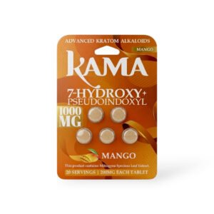 Kama 7 Hydroxy + Pseudoindoxyl Chewable Tablets Mango 200mg Per Tablet
