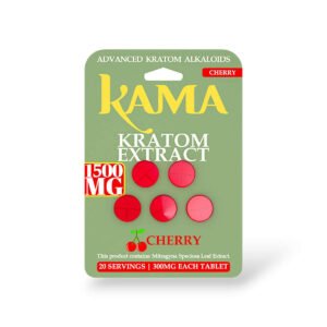 Kama Kratom Extract Chewable Tablets Cherry 300mg